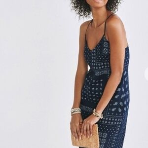J. Crew Factory Bandana Print  Mini Dress, Size 6